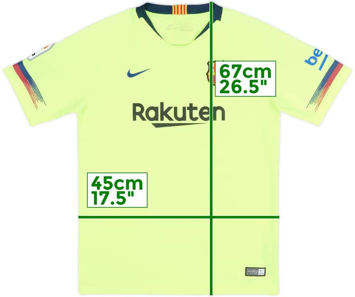 2018-19 Barcelona Away Shirt - 9/10 - (XL.Boys)