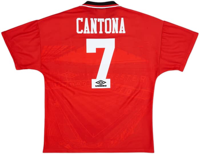 1994-96 Manchester United Home Shirt Cantona #7 - 8/10 - (L)