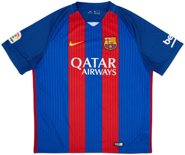 2016-17 Barcelona Home Shirt Messi #10 - 9/10 - (XL)