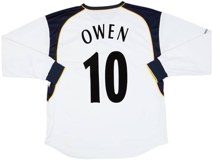 2001-03 Liverpool Away L/S Shirt Owen #10 - 7/10 - (L)