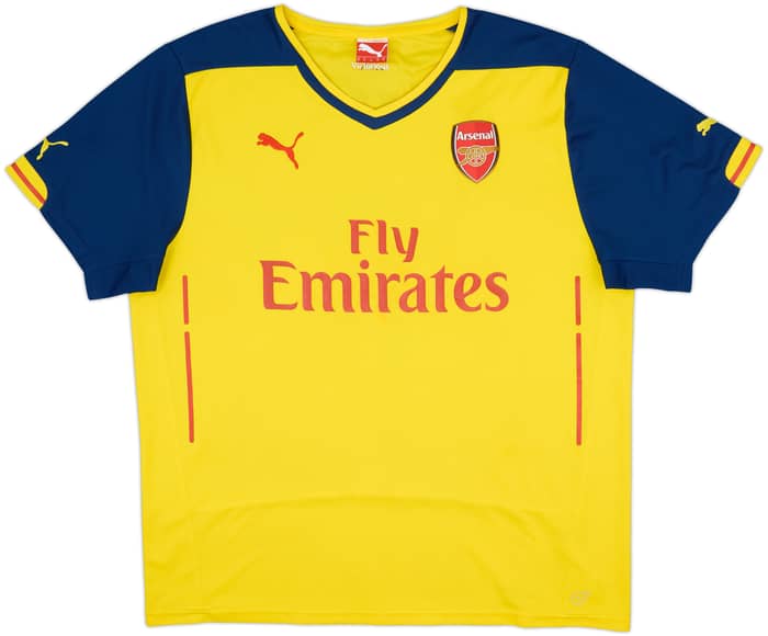 Camiseta de visitante del Arsenal 2014-15 Arteta #8 - 7/10 - (XL)