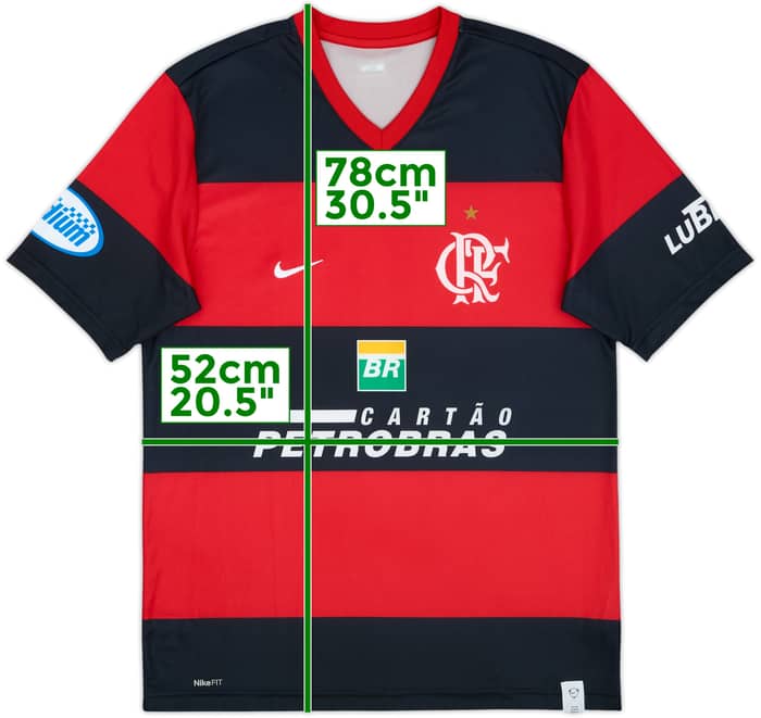 2007 Flamengo Home Shirt #10 - 9/10 - (M)