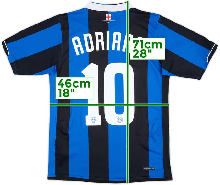 2006-07 Inter Milan Home Shirt Adriano #10 - 8/10 - (S)