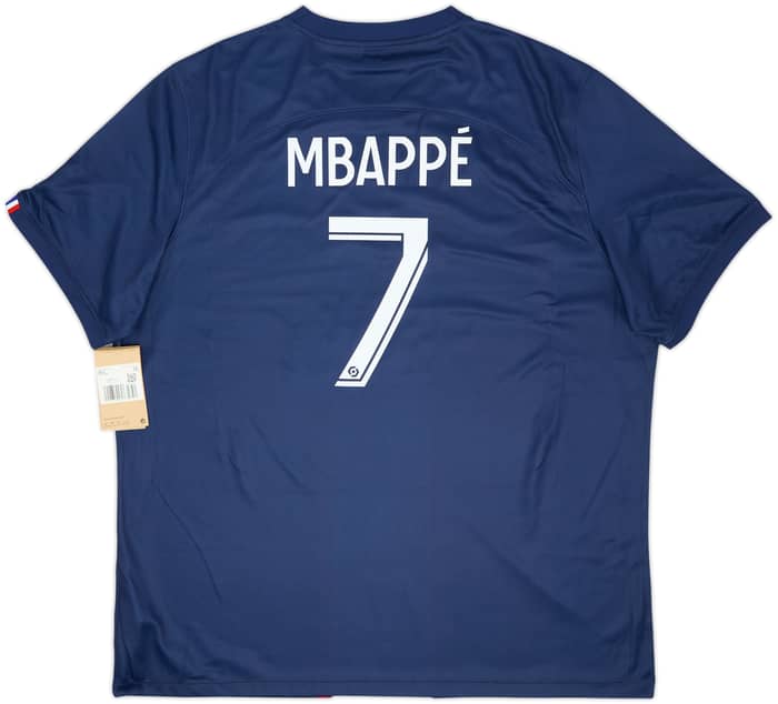 2022-23 Paris Saint-Germain Home Shirt Mbappe #7 (XXL)