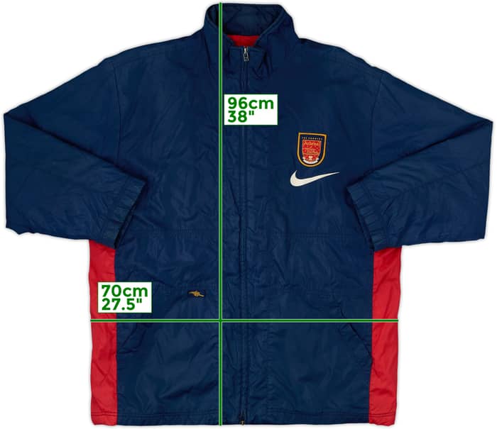 1996-97 Arsenal Nike Padded Bench Coat - 7/10 - (XL)