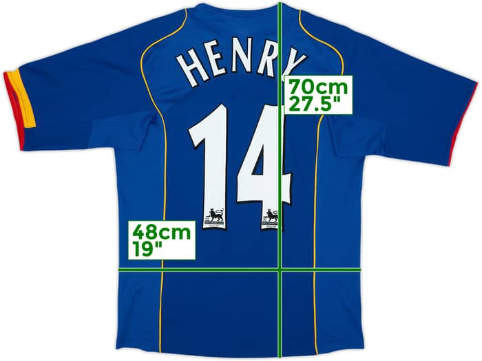 2004-06 Arsenal Camiseta Visitante Henry #14 - 9/10 - (S)