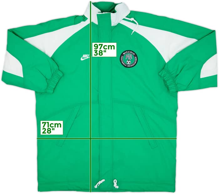 1996-98 Nigeria Nike Padded Bench Coat - 8/10 - (XL)