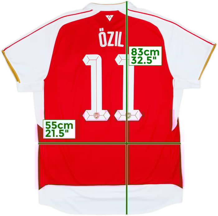 2015-16 Arsenal Camiseta Local Ozil #11 - 8/10 - (XL)