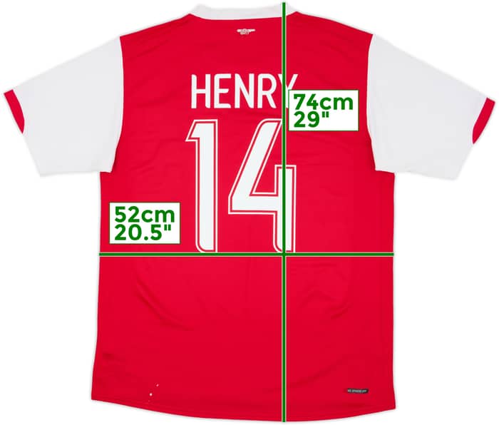 2006-08 Arsenal Home Shirt Henry #14 - 6/10 - (L)