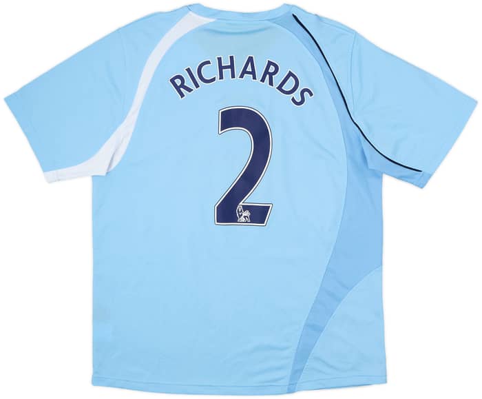 2008-09 Manchester City Home Shirt Richards #2 - 6/10 - (L)