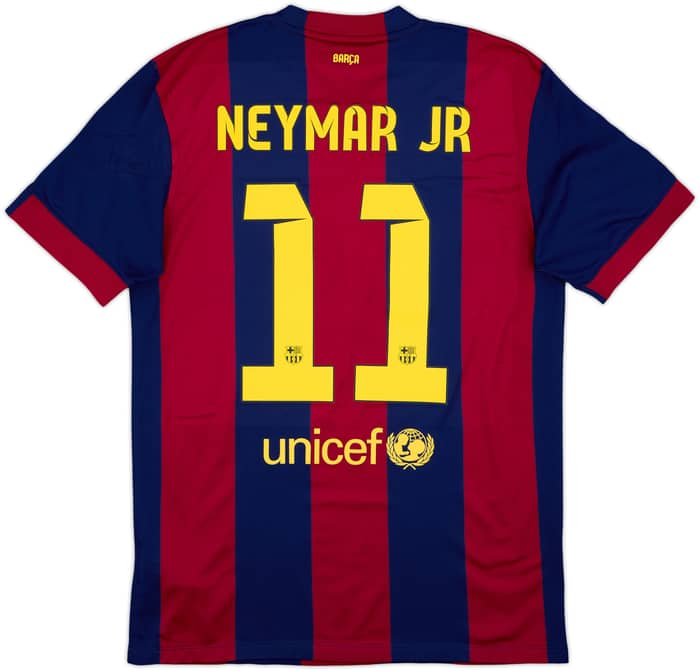 2014-15 Barcelona Home Shirt Neymar Jr #11 - 8/10 - (M)
