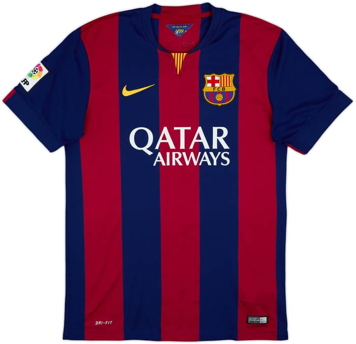 2014-15 Barcelona Home Shirt Neymar Jr #11 - 8/10 - (M)