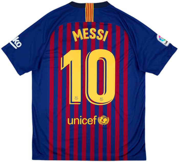 2018-19 Barcelona Camiseta Local Messi #10 - 7/10 - (L)