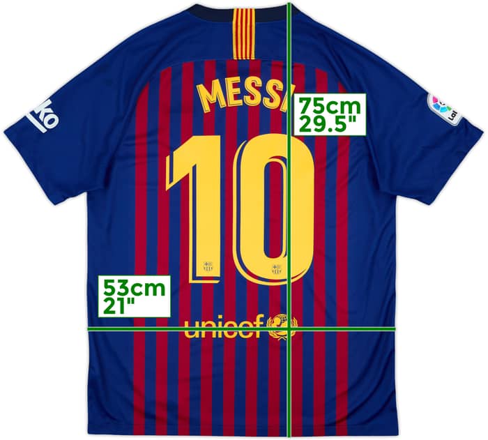 2018-19 Barcelona Camiseta Local Messi #10 - 7/10 - (L)