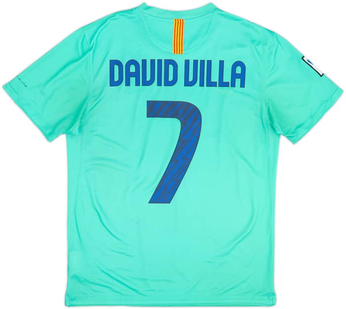 2010-11 Barcelona Away Shirt David Villa #7 - 8/10 - (M)