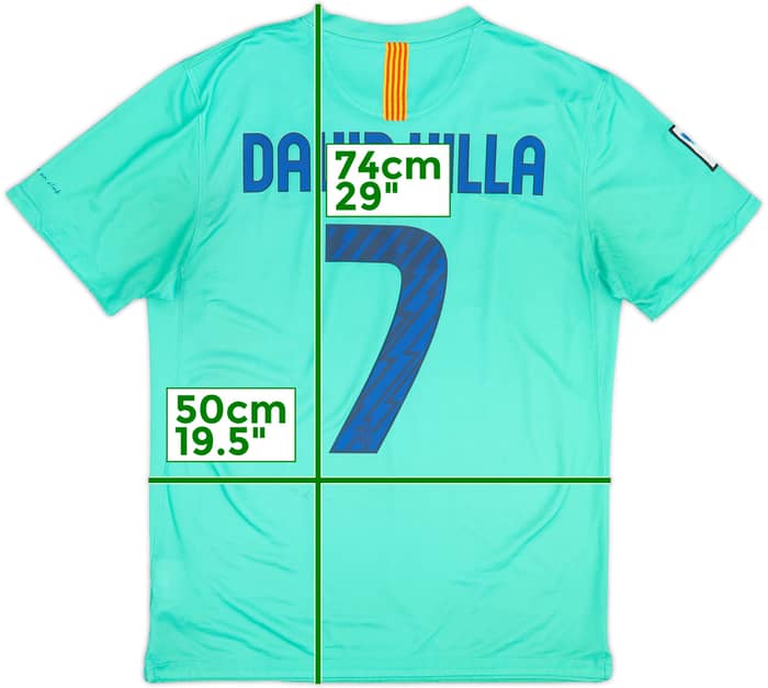 2010-11 Barcelona Away Shirt David Villa #7 - 8/10 - (M)