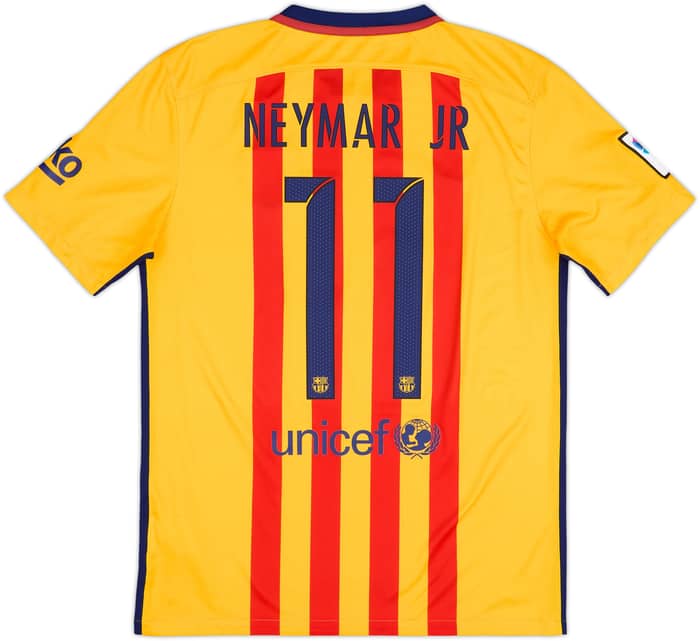 2015-16 Barcelona Away Shirt Neymar #11 - 8/10 - (M)
