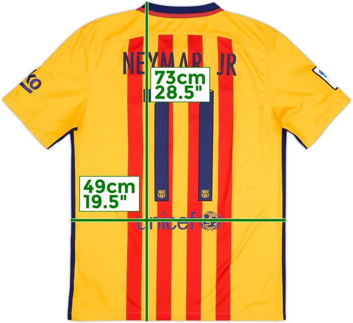 2015-16 Barcelona Away Shirt Neymar #11 - 8/10 - (M)
