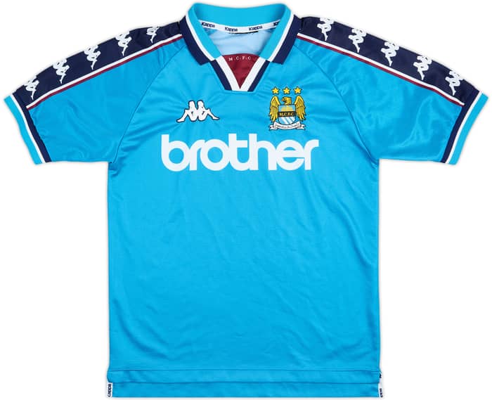 1997-99 Manchester City Home Shirt - 7/10 - (L.Boys)