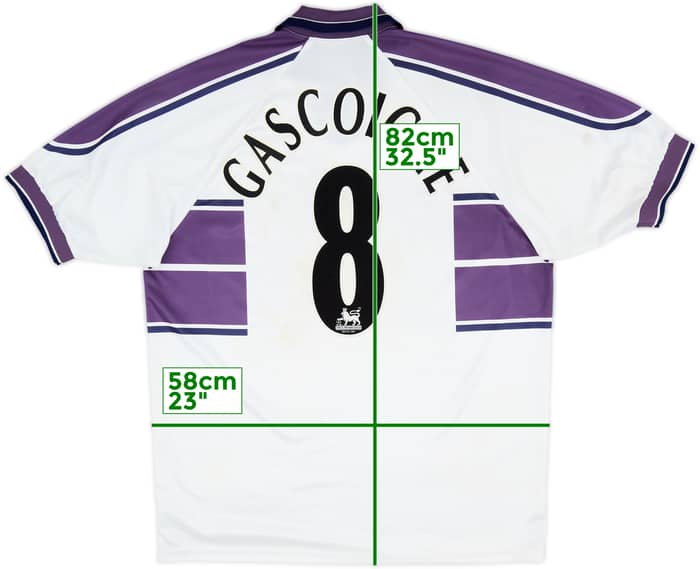 1999-00 Middlesbrough Away Shirt Gascoigne #8 - 6/10 - (XL)