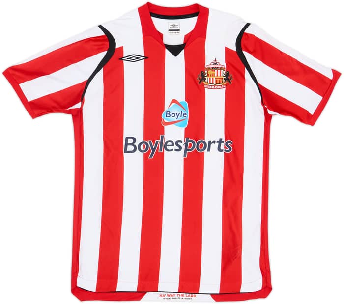 2008-09 Sunderland Home Shirt Yorke #19 - 8/10 - (L)