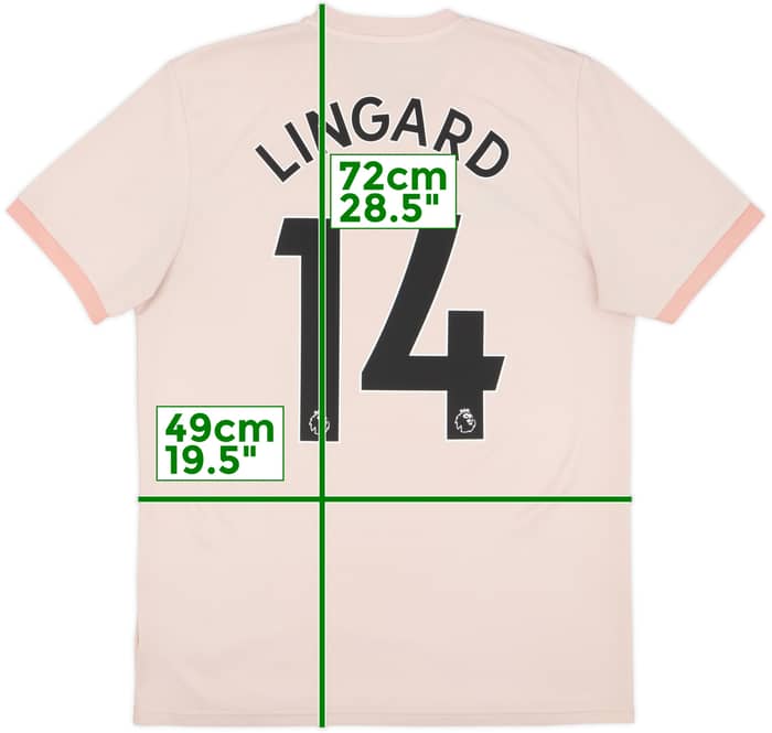 2018-19 Manchester United Away Shirt Lingard #14 - 6/10 - (M)