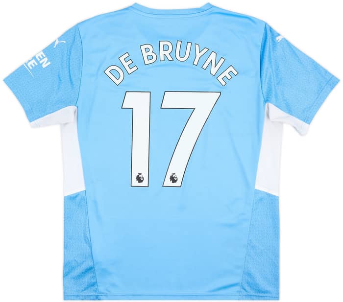 2021-22 Manchester City Home Shirt De Bruyne #17 - 7/10 - (L)
