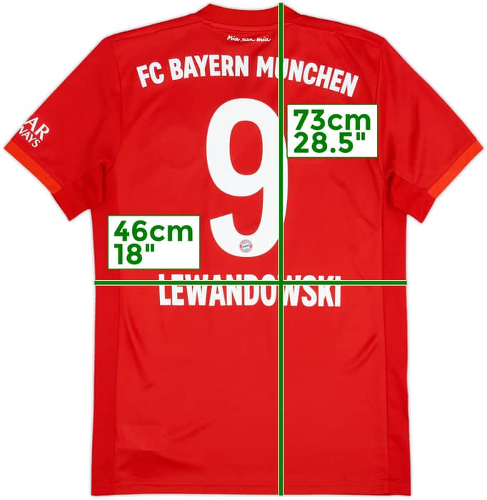 2019-20 Bayern Munich Home Shirt Lewandowski #9 - 10/10 - (S)