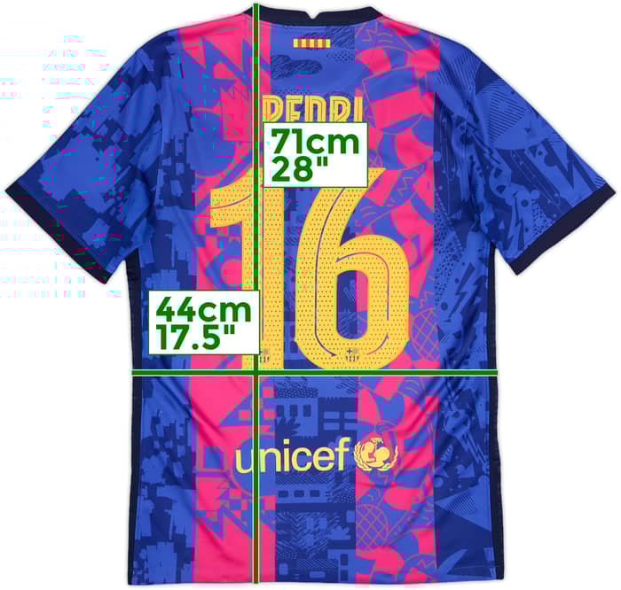 Camiseta de la tercera equipación del Barcelona 2021-22 Pedri #16 - 8/10 - (S)