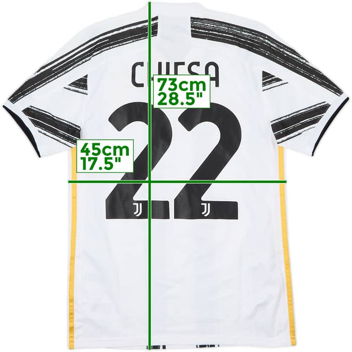 2020-21 Juventus Home Shirt Chiesa #22 - 10/10 - (S)