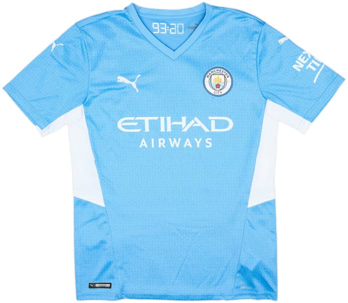 2021-22 Manchester City Home Shirt De Bruyne #17 - 10/10 - (M)