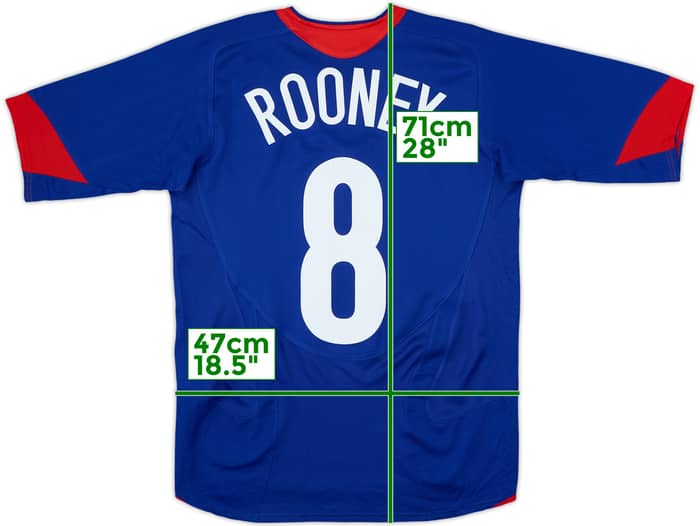 2005-06 Manchester United Away Shirt Rooney #8 - 8/10 - (XL.Boys)