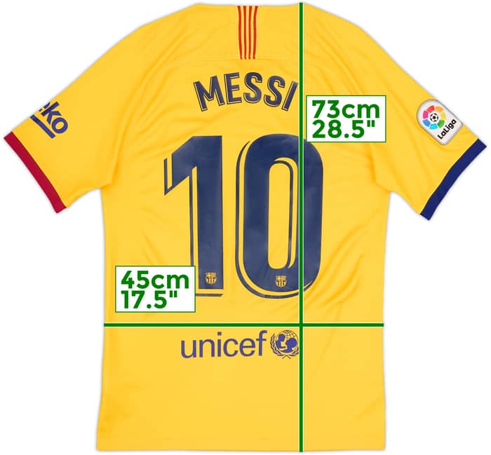 2019-20 Barcelona Camiseta Visitante Messi #10 - 9/10 - (S)