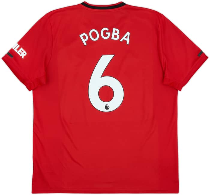 2019-20 Manchester United Home Shirt Pogba #6 - 9/10 - (XL)