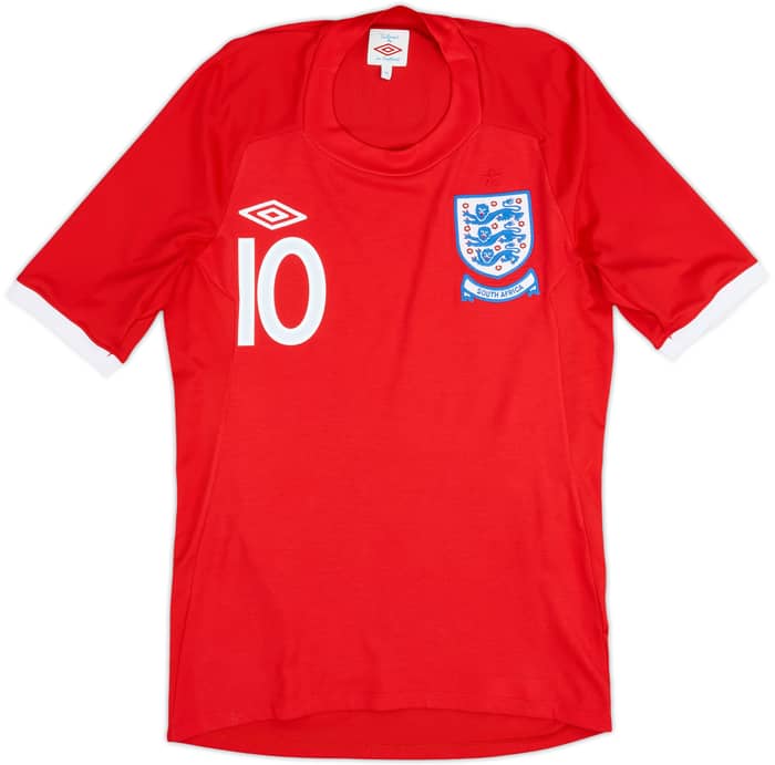 2010-11 England Away Shirt Rooney #10 - 9/10 - (XS)