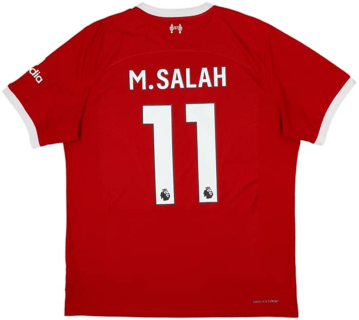 Camiseta auténtica de local de Liverpool 2023-24 M.Salah #11 - 8/10 - (XL)