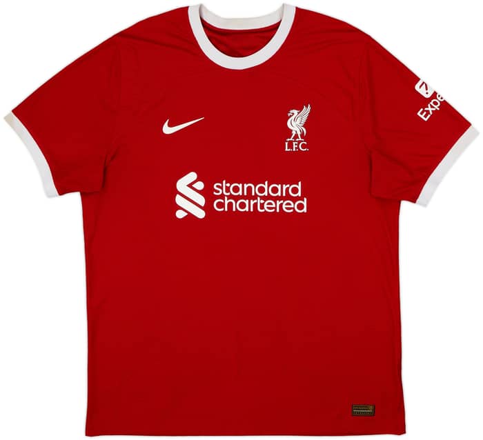 Camiseta auténtica de local de Liverpool 2023-24 M.Salah #11 - 8/10 - (XL)