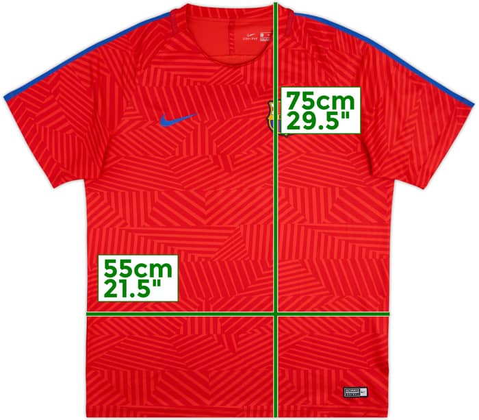 2016-17 Barcelona Nike Training Shirt - 10/10 - (XL)