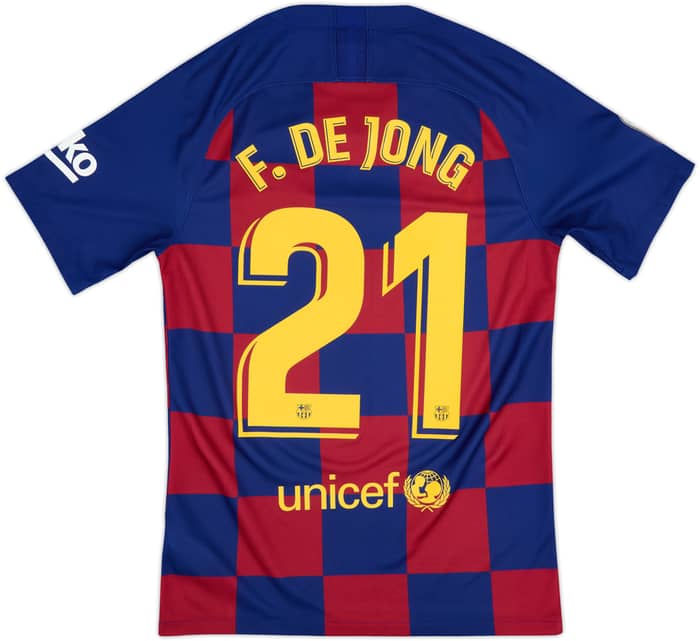 Camiseta de local del Barcelona 2019-20 F.De Jong #21 - 8/10 - (S)