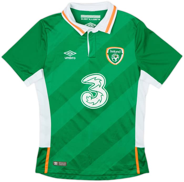 2016-17 Ireland Home Shirt Long #9 - 4/10 - (M.Boys)