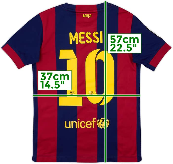 Camiseta de local del Barcelona 2014-15 Messi #10 - 10/10 - (S.Niños)