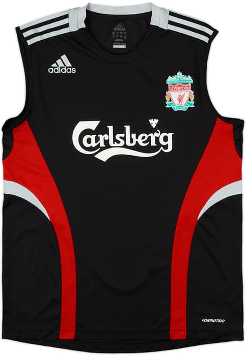 2008-09 Liverpool adidas Formotion Chaleco de entrenamiento - 8/10 - (M/L)