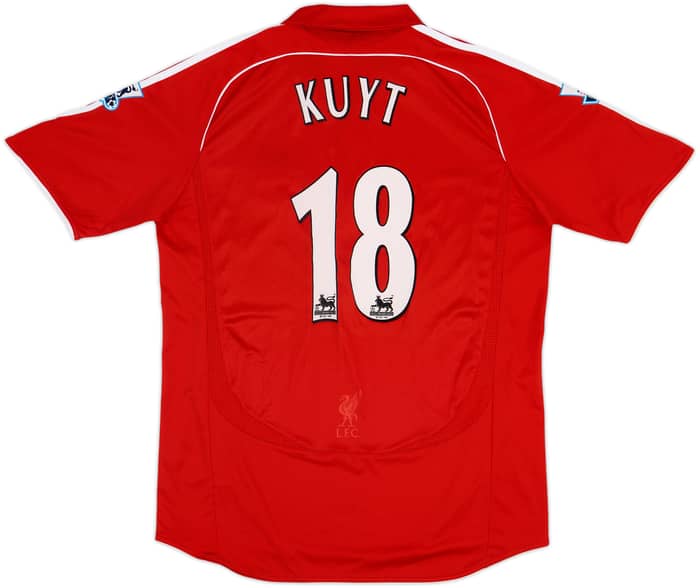 2006-08 Liverpool Home Shirt Kuyt #18 - 9/10 - (L)