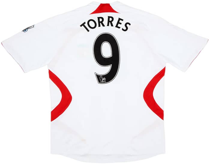 2007-08 Liverpool Camiseta Visitante Torres #9 - 5/10 - (L)