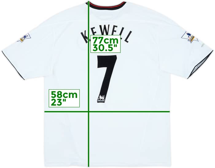 Camiseta de visitante del Liverpool 2003-04 Kewell #7 - 8/10 - (L)