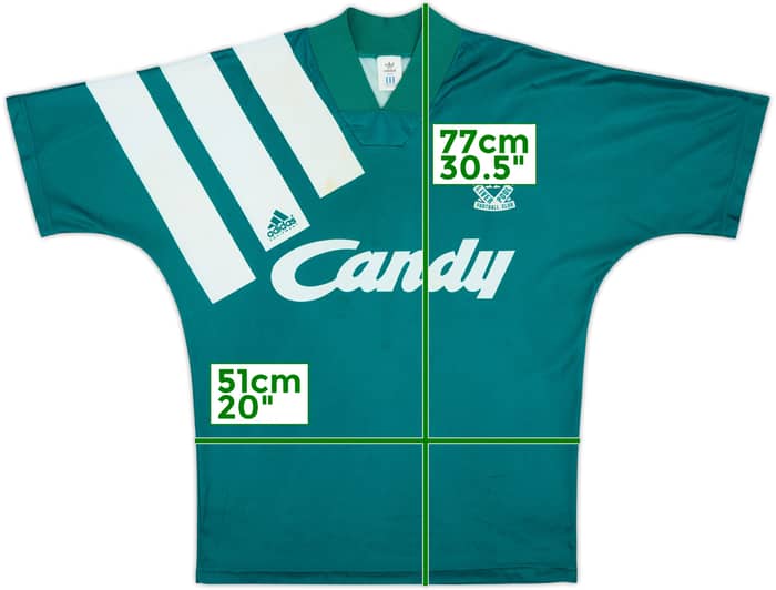 1991-92 Liverpool Camiseta Visitante - 7/10 - (M)