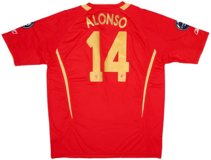 2005-06 Liverpool CL Home Shirt Alonso #14 (L)