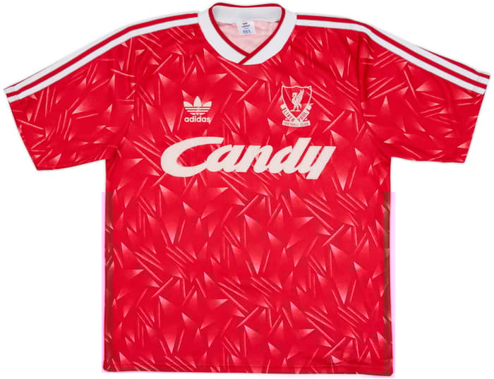 1989-91 Liverpool Camiseta Local - 9/10 - (M/L)