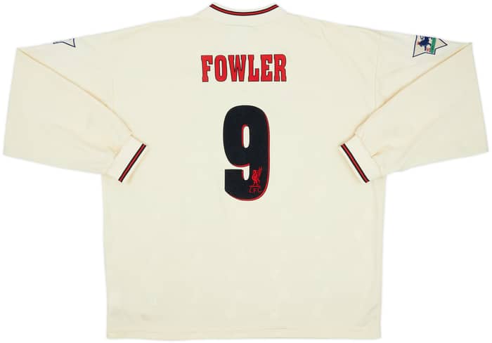 1996-97 Liverpool Away L/S Shirt Fowler #9 - 8/10 - (XL)