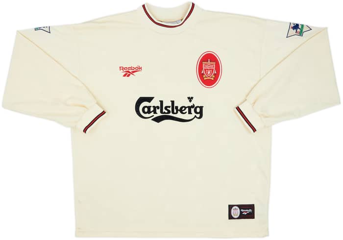 1996-97 Liverpool Away L/S Shirt Fowler #9 - 8/10 - (XL)
